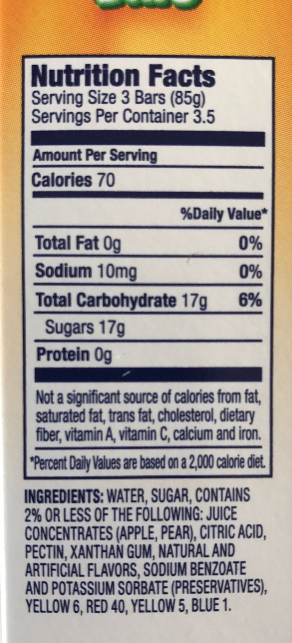 Sunkist Smoothie Bars Gluten Free Frozen Juice Smoothies 20