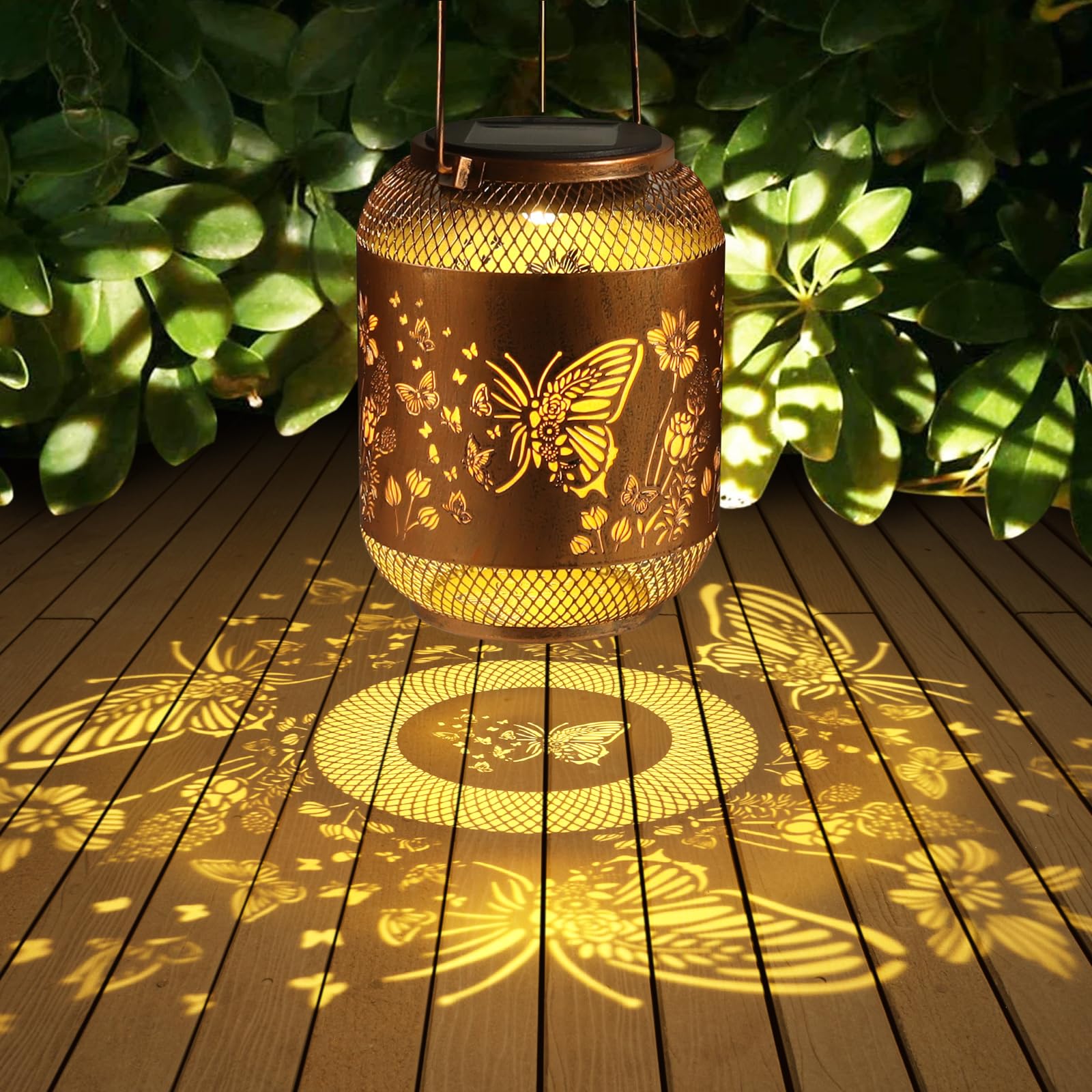 Fiorky Faroles Solares Rojos Impermeables IP65, Para Jardín Al Aire