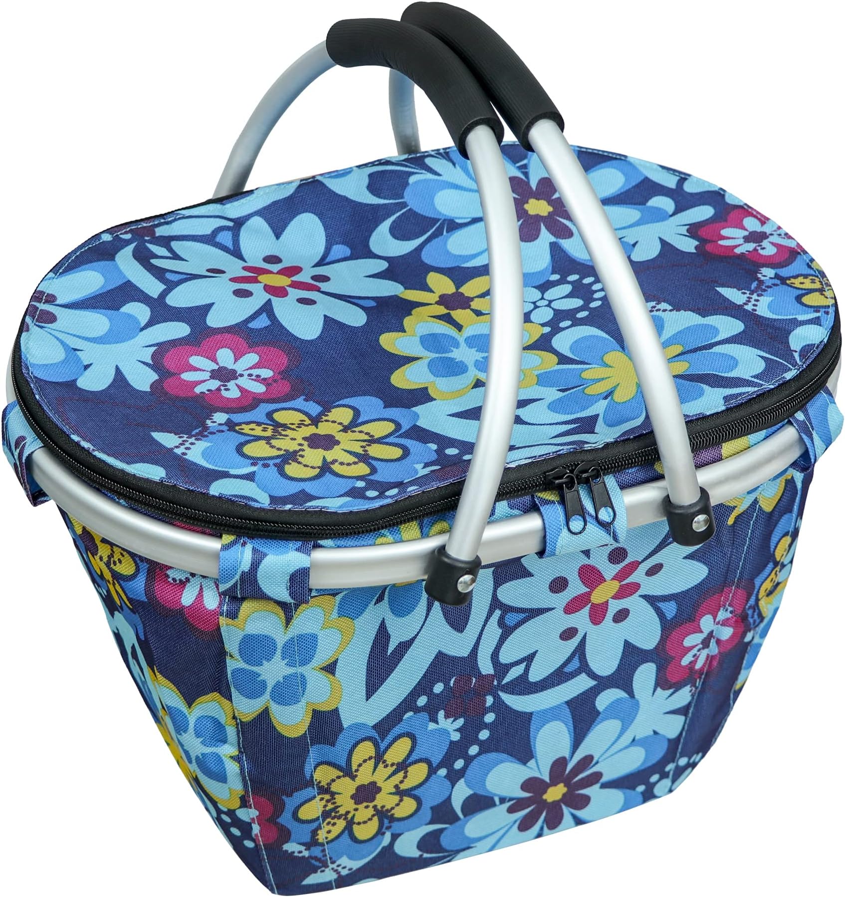 Picnic Basket Folding Cooler Insulated Picnic Basket