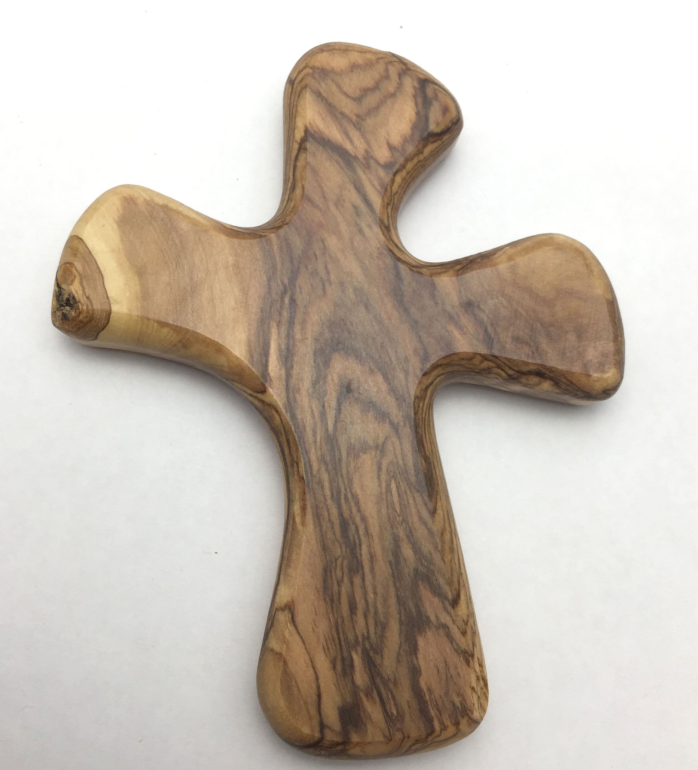 Olive Wood Comfort Healing Clinging Cross Designed to fit your hand
