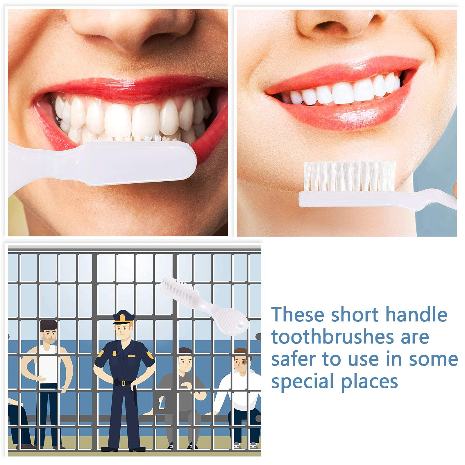 Patelai 200 spazzolini da denti con manico e impronte digitali, confezionati singolarmente, con manico corto, setole morbide per la pulizia dei denti portatile da viaggio, formato mini