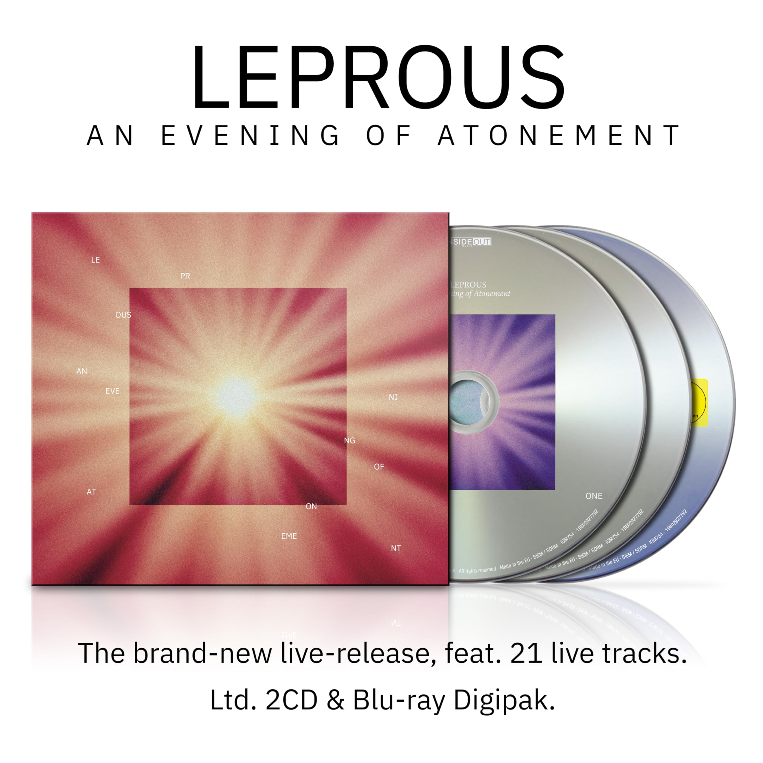 Eyesore Merch Leprous 'An Evening Of Atonement' 2Cd + Blu-Ray