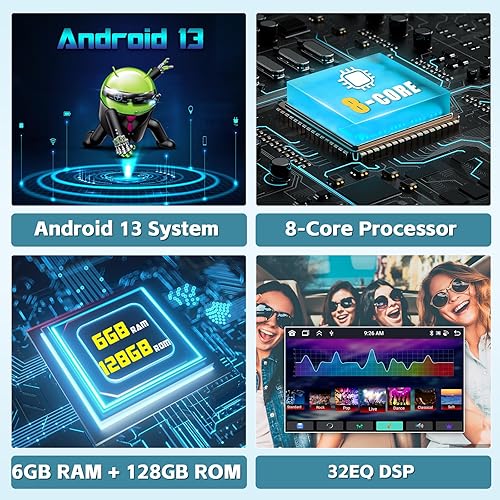 Miniatura 3 de Radio inalámbrica Apple Carplay Android Auto para automóvil Honda CRV 2002-2006 estéreo, 2G+32G Hikity Android 11 estéreo para automóvil de 9