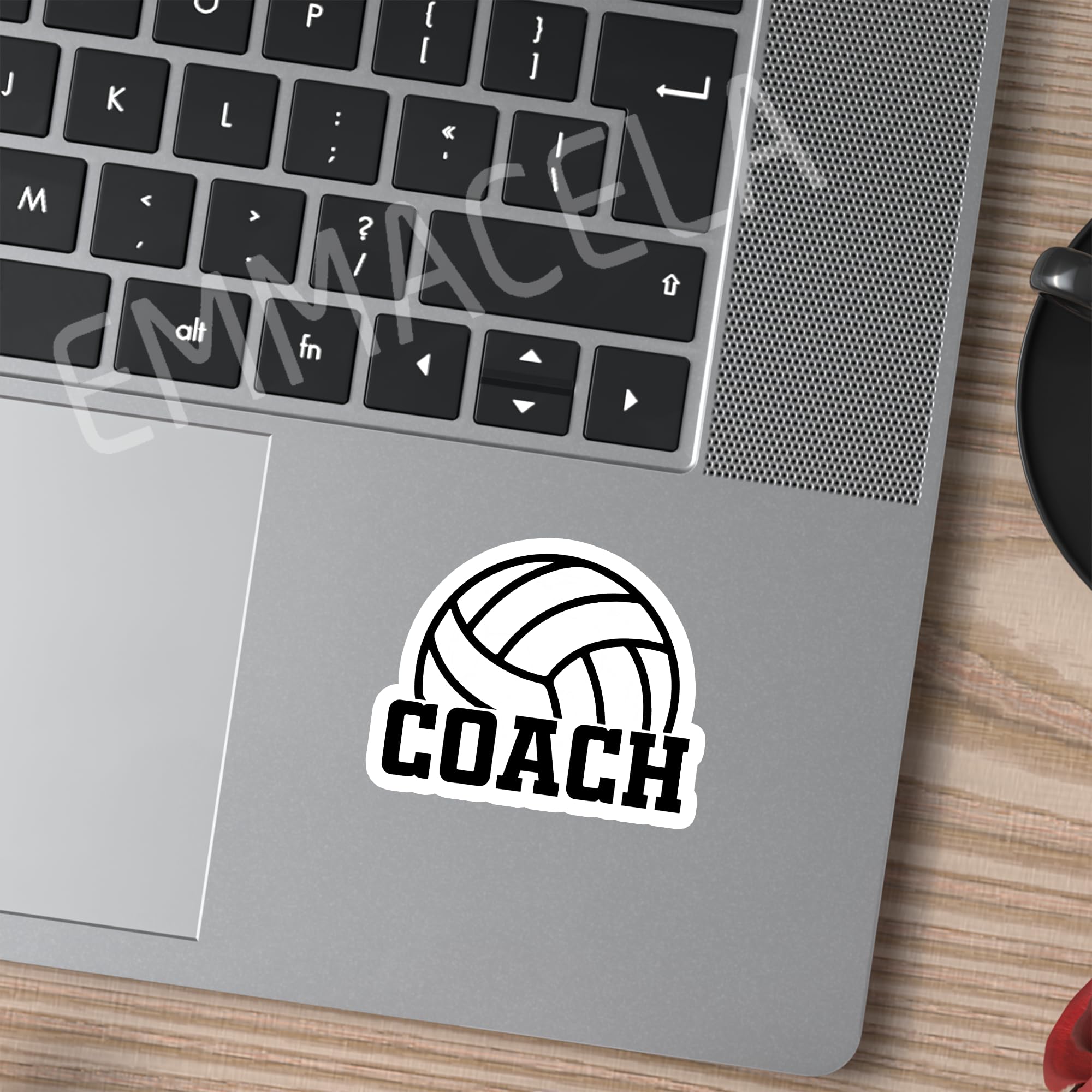 (3PCS) Coach Volleyball Stickers - Waterproof Vinyl Decals for Laptop, Water Bottle, Phone, Notebook – Volleyball Gifts for Coaches, Sports Fans Size 3 x 2.5 Inch