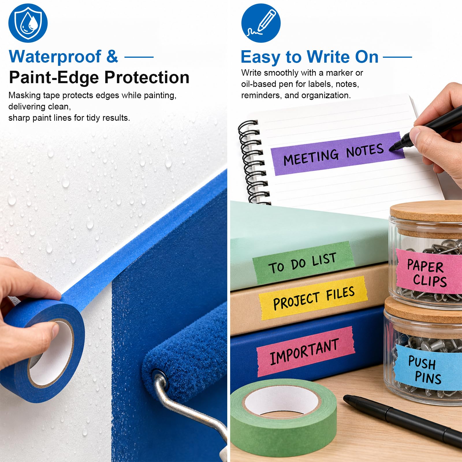 TONOS Colored Masking Tape Set - 12 Rolls -4
