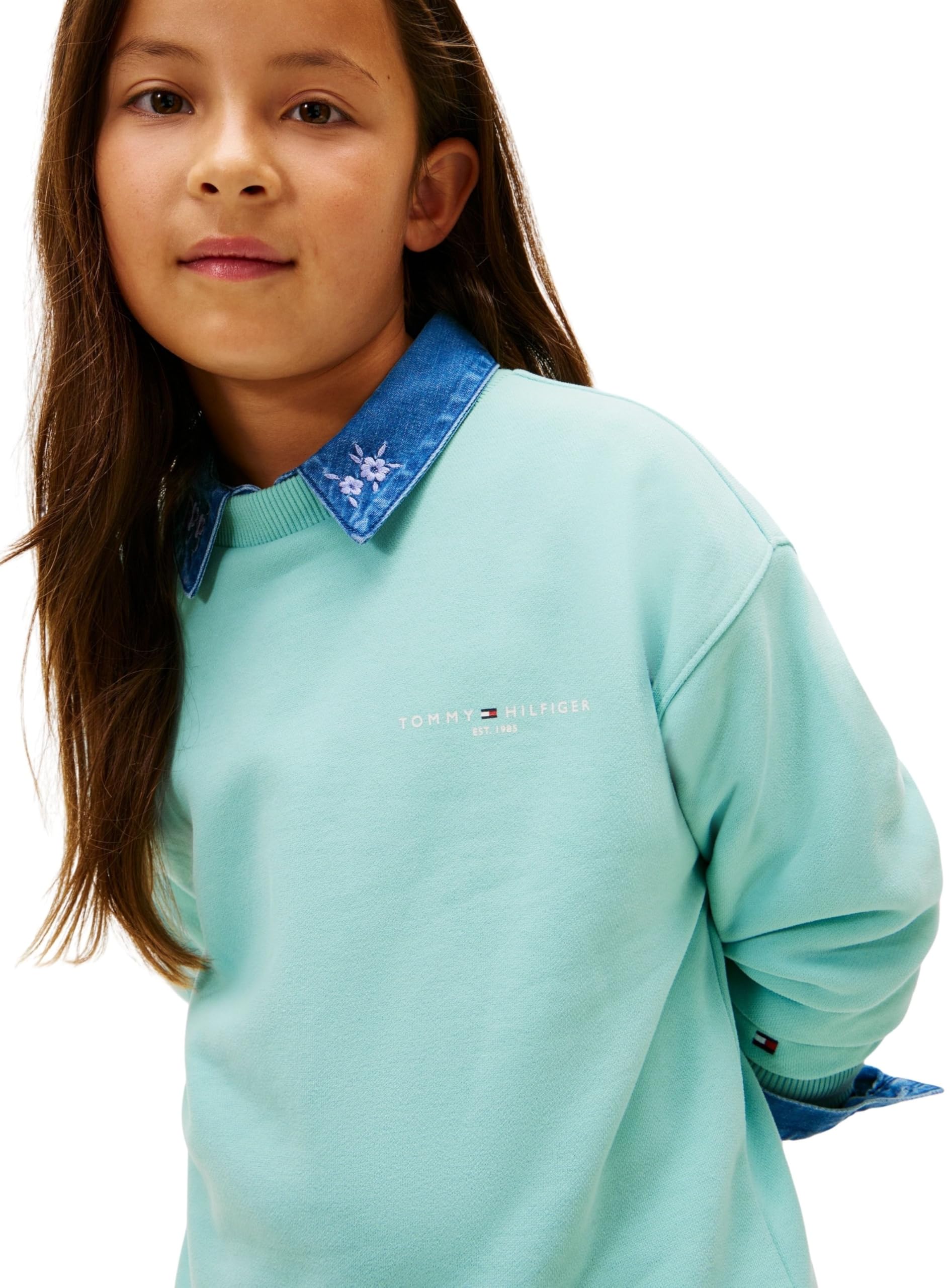 Tommy Hilfiger Unisex Kinder Mini Corp C-Neck Sweatshirt Ks0ks00665 Pullover-Sweatshirt (1er Pack)