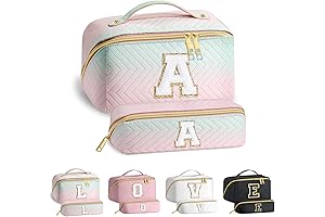 Personalized Initial Makeup Bag for Her - YooLife Unique & Practical Gift...
