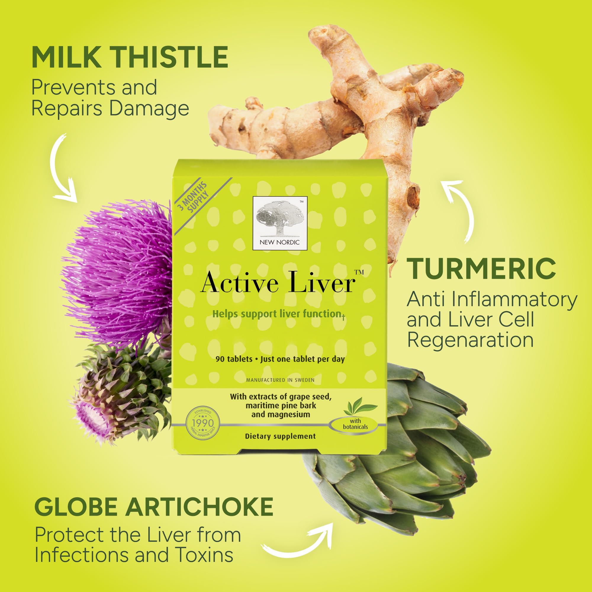 NEW NORDIC Active Liver Daily Support Supplement 30-Day Supply - 30 Tablets — Amazon image 3