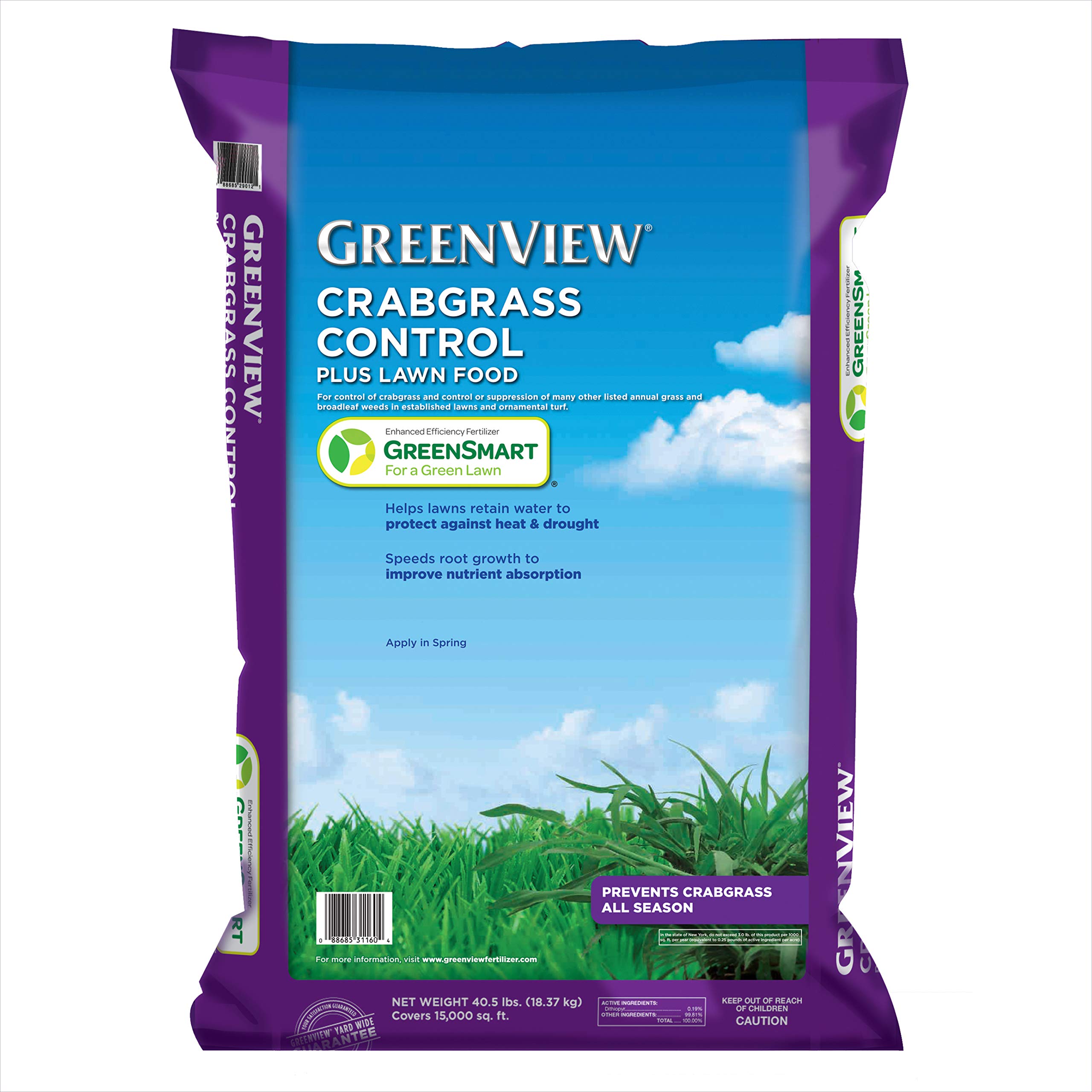 GreenView Crabgrass Control Plus Lawn Food