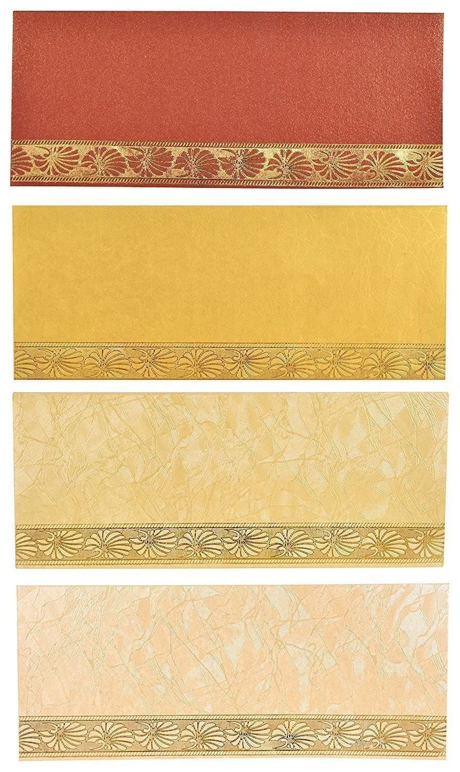 VN Sons Fancy Envelope 100 Pcs Gift Envelopes for Weddings, Birthdays, Ba Shower, Anniversary