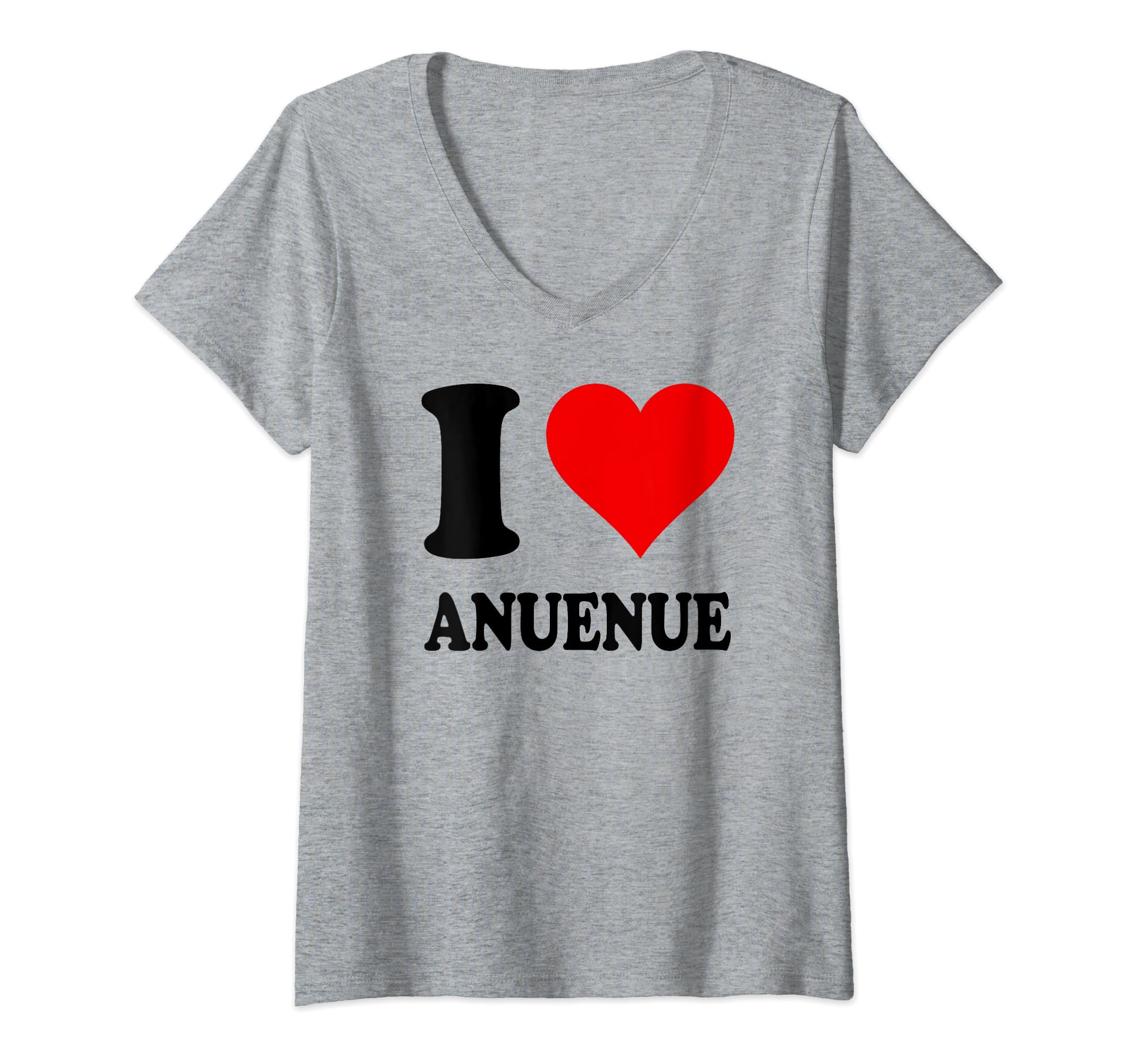 Womens I Love Anuenue V-Neck T-Shirt