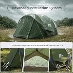 4/6 Person Easy Pop Up Tent, Waterproof, Automatic Setup,2 Doors-Instant Family Tents for Camping, Hiking & Traveling