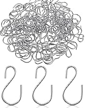 Mini S Hook Connectors, 120pcs 1 Inch Mini S Hooks for Hanging, S-Shaped Metal Wire Hooks Hooks Tags for DIY Crafts, Pot Plants Hanging Jewelry, Key Chain with Clear Storage Box