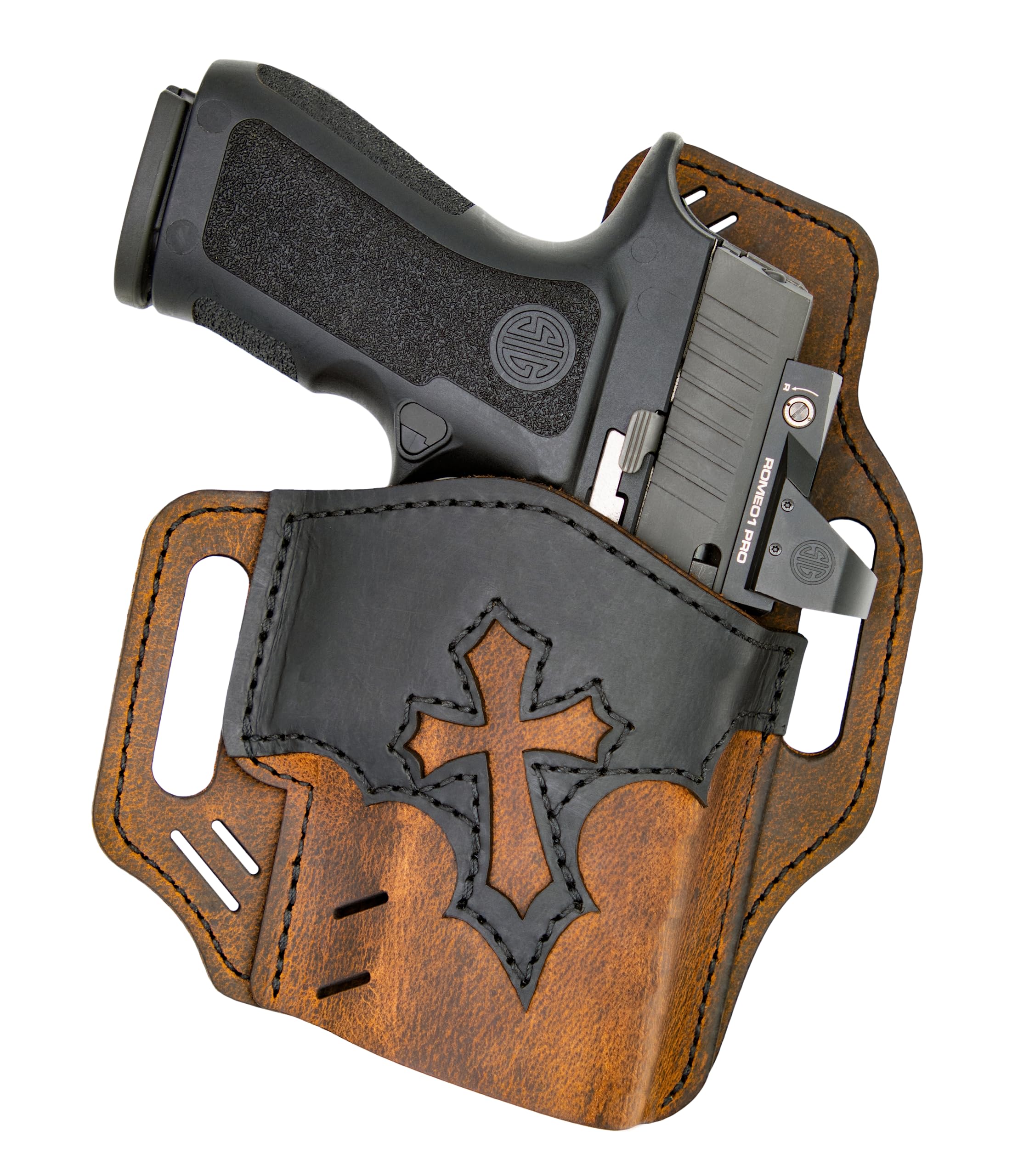 Versacarry® Guardian Arc Angel Vintage (OWB) Holster - Right Hand - 2023 - Flex Vent Technology - Available in Four Sizes to Fit Most Pistols