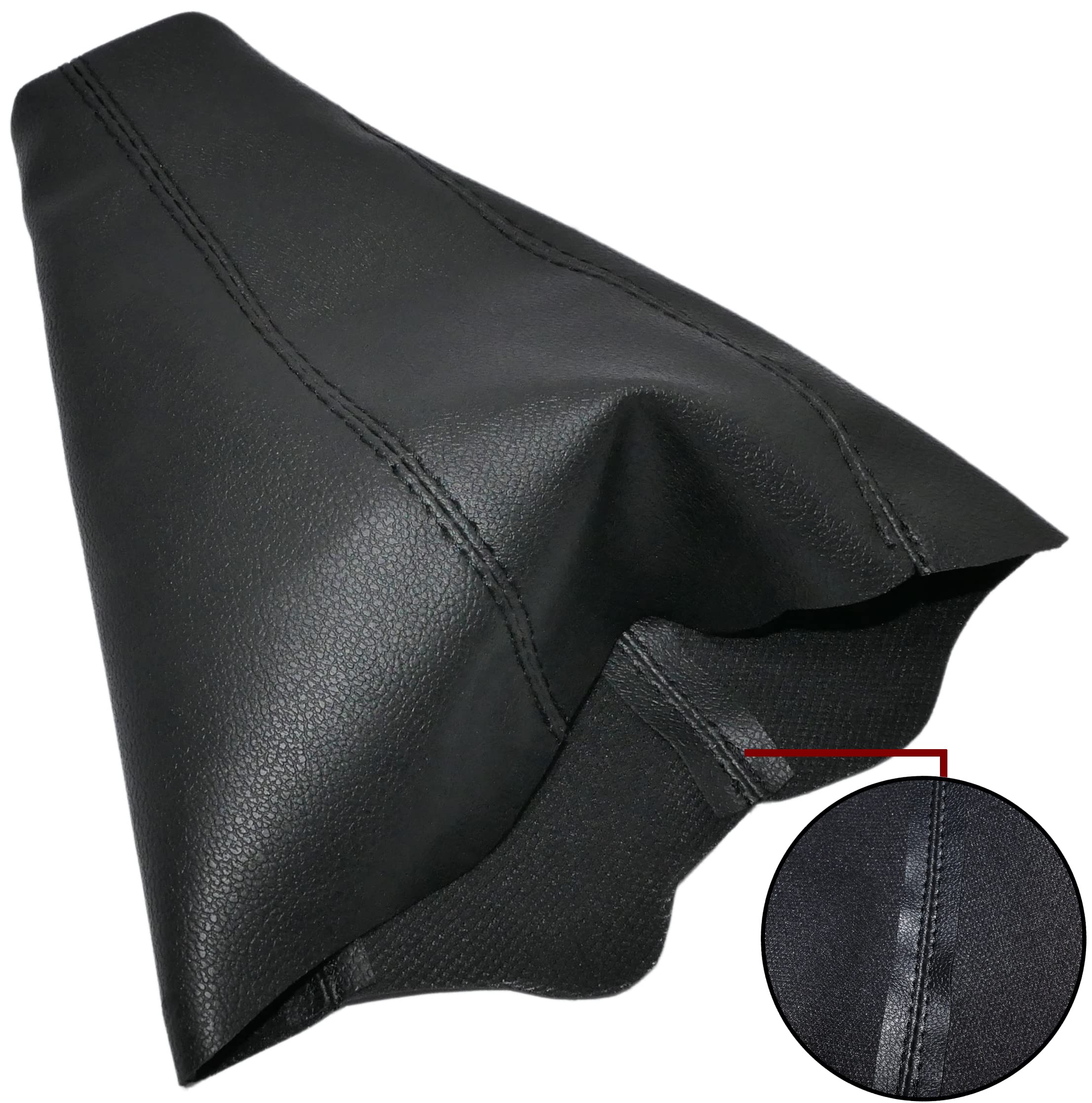 Soufflet Levier Vitesse Mini Cooper R50 R53 - Cuir Synthétique Noir - AERZETIX