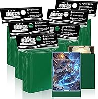 Vista 8 de Fundas para tarjetas de color azul nocturno aptas para MTG, 300 piezas de ajuste perfecto, fundas estándar para tarjetas de intercambio, tarjetas