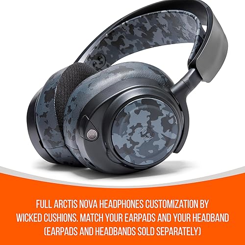 Miniatura 4 de WC Wicked Cojines, placas laterales para auriculares Arctis Nova, compatible con Arctis Nova Pro WirelessPro WirelessPro WiredNova EliteNova 7  7X