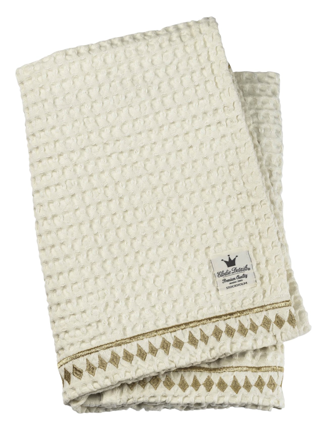 Elodie Details orgánico Waffle manta, vainilla color blanco