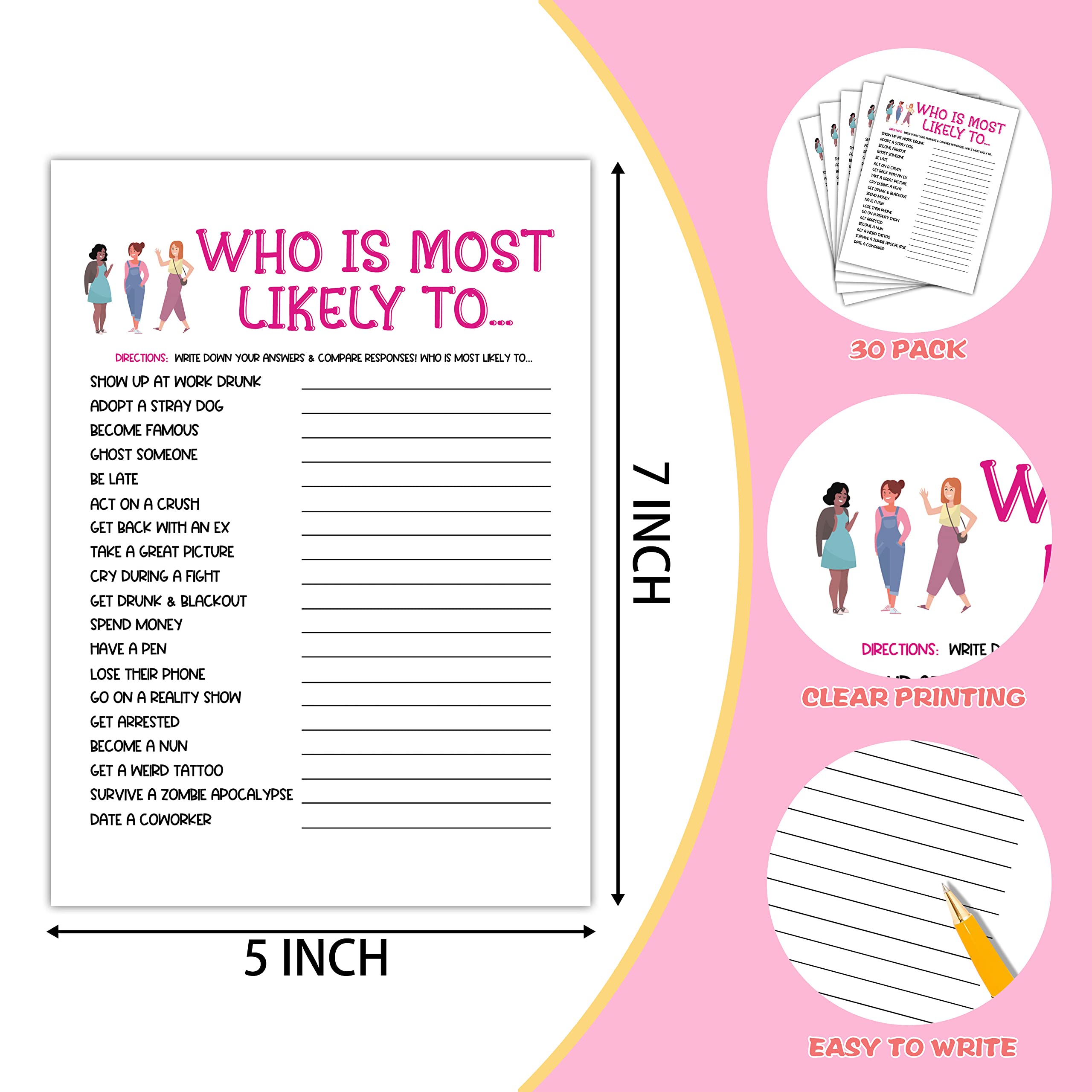 Buy Girls Night Party Game Ladies Night Party Games Who I Most