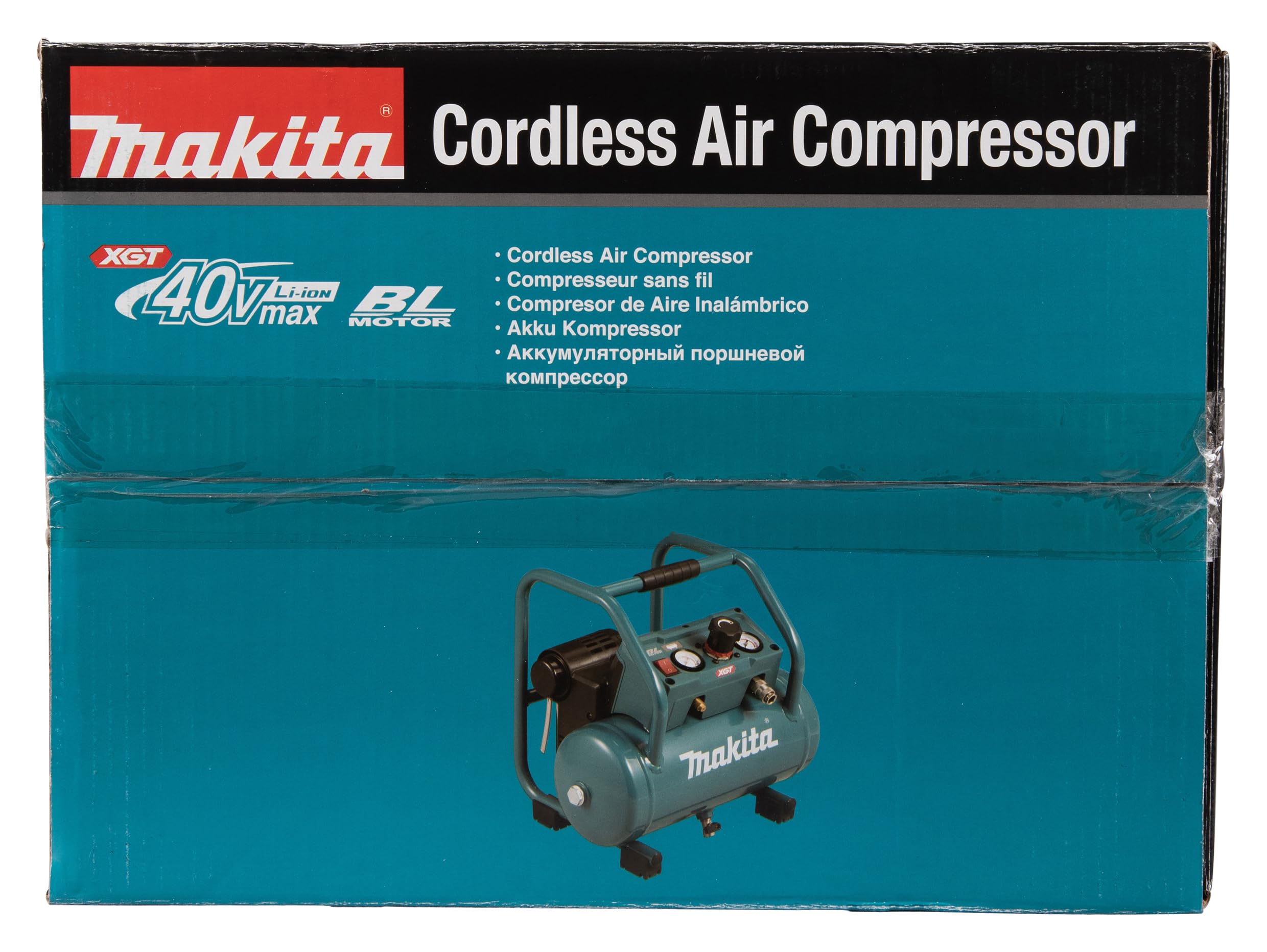 Makita AC001GZ - Compresor de batería (9,3 bar, 40 V, máx. (sin batería, sin cargador)