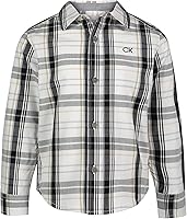 Vista 1 de Calvin Klein Boys' Long Sleeve Woven Button-Down Shirt