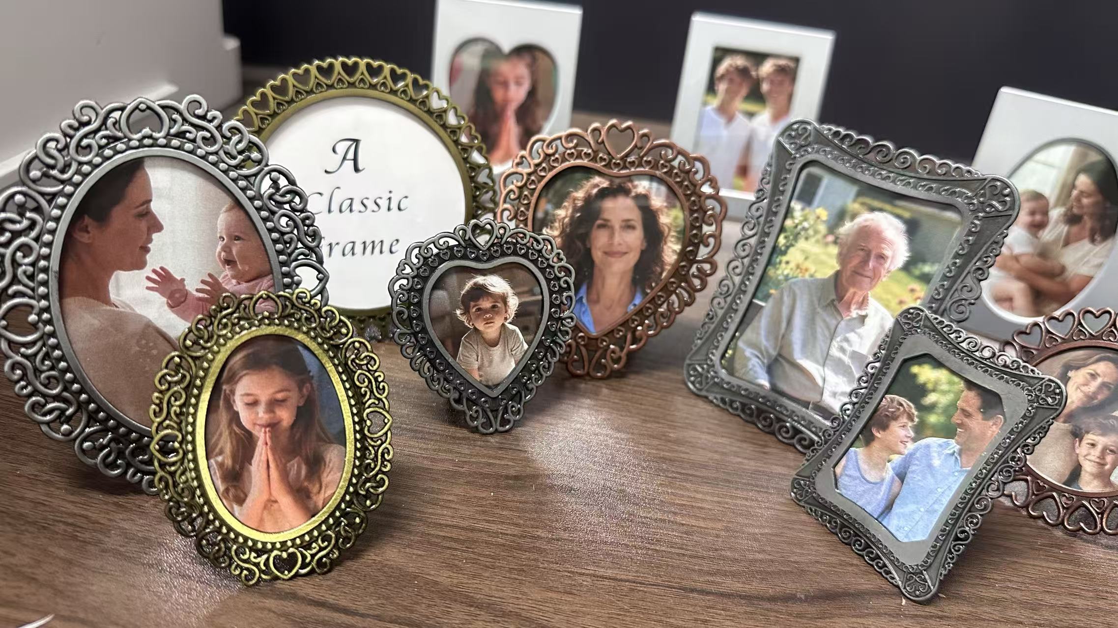 Amazon.com - Pofectsty 6 Pcs One-Inch Vintage Picture Frame,1