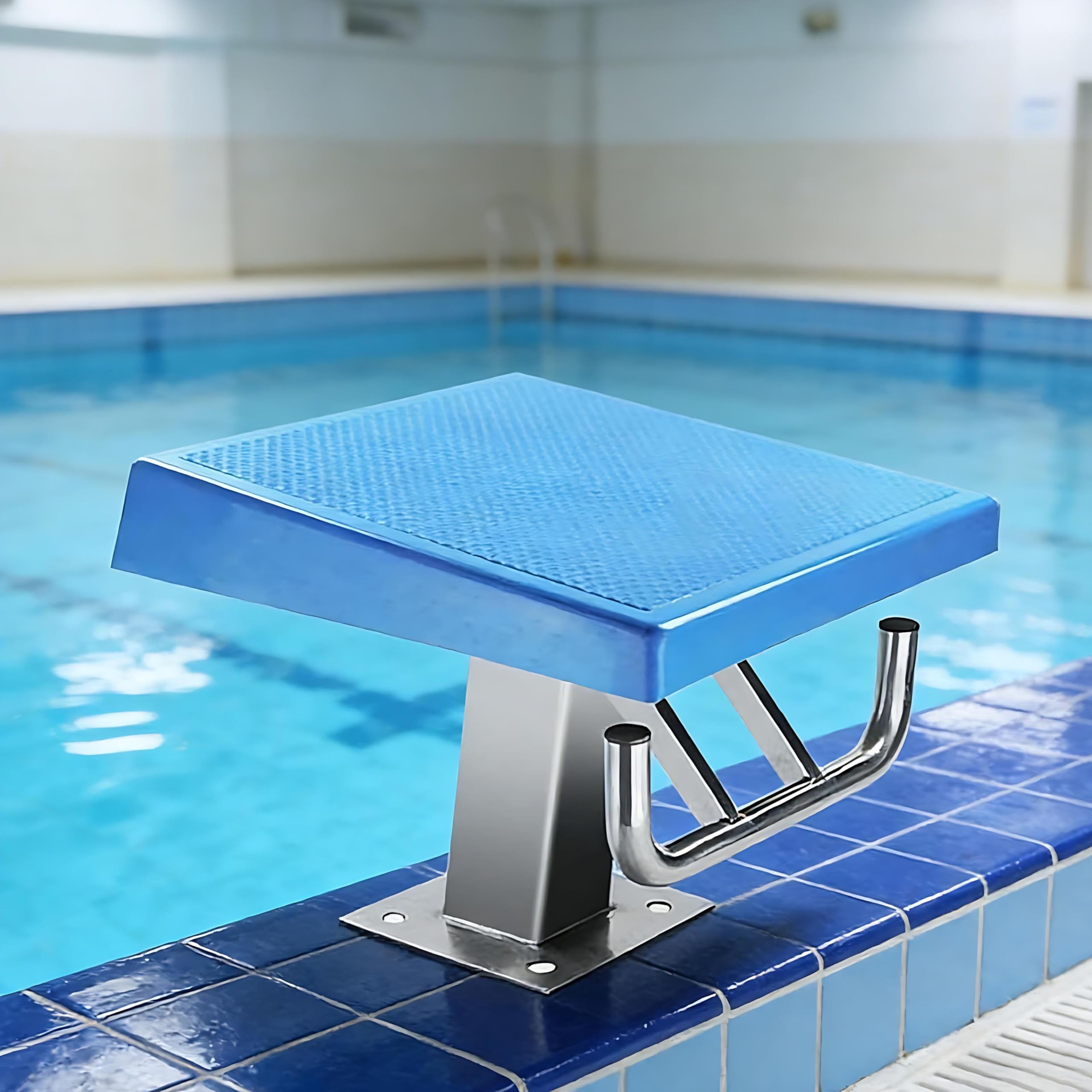 Tavola da immersione professionale resistente, piattaforma di salto per piscina in acciaio inossidabile, superficie antiscivolo per piscine interrate, piattaforma per immersioni da competizione