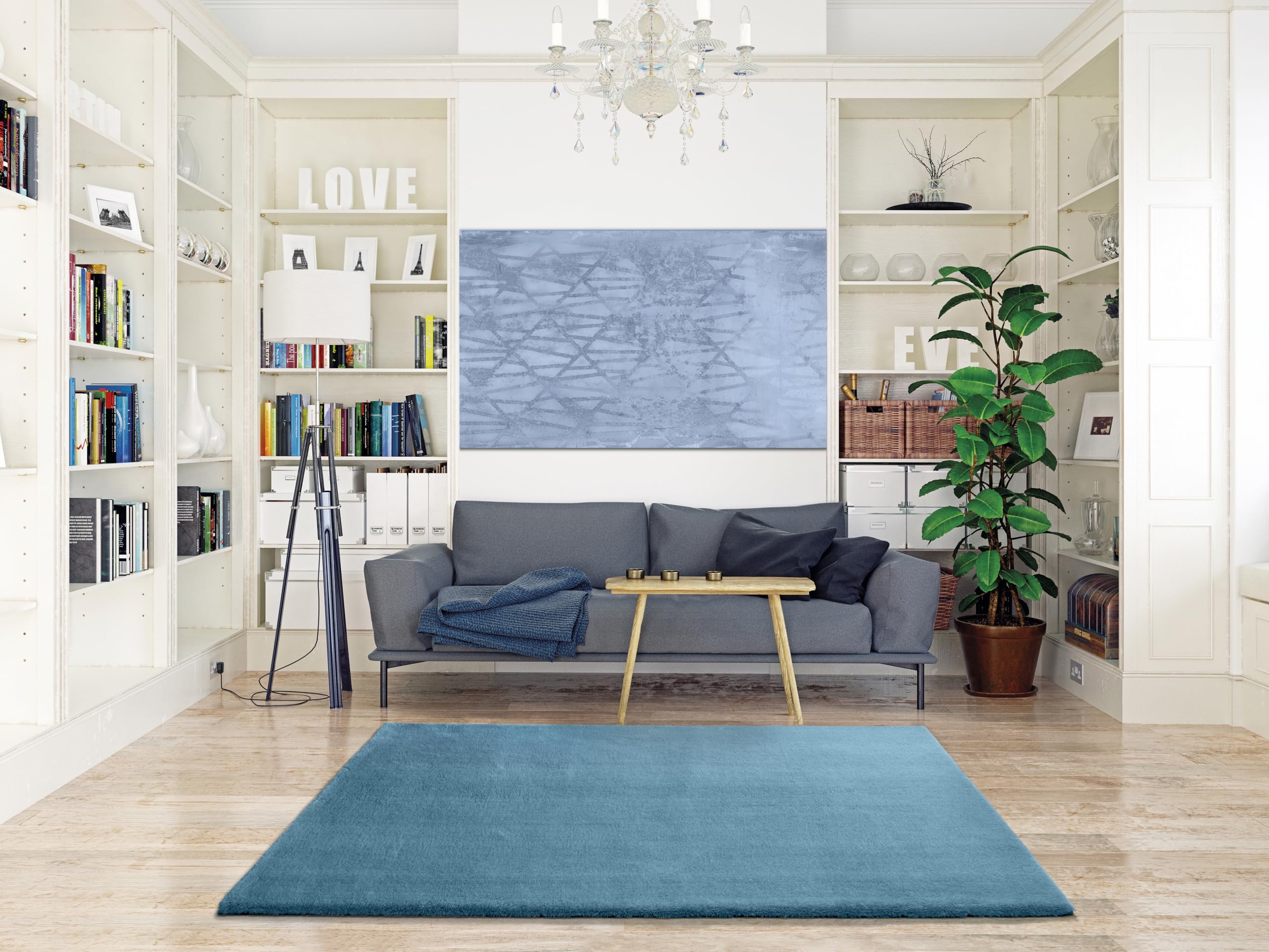 Tappeto da soggiorno modello NEREA - 160 x 230 cm - Color Aqua