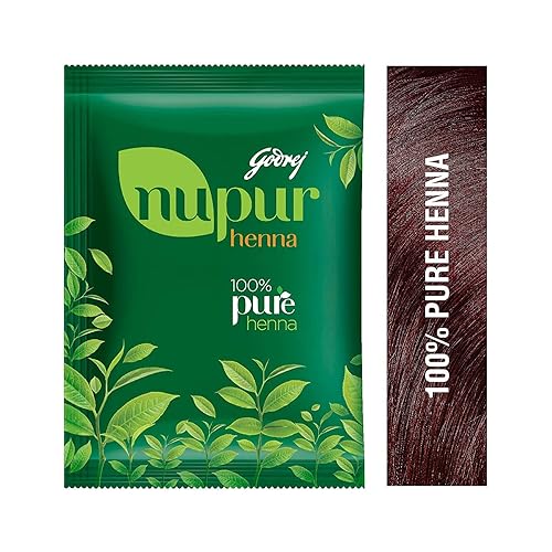 Nupur Henna natural con bondad de 9 hierbas para cabello sedoso y brillante, paquete de 3 (3 x 4.23 oz)