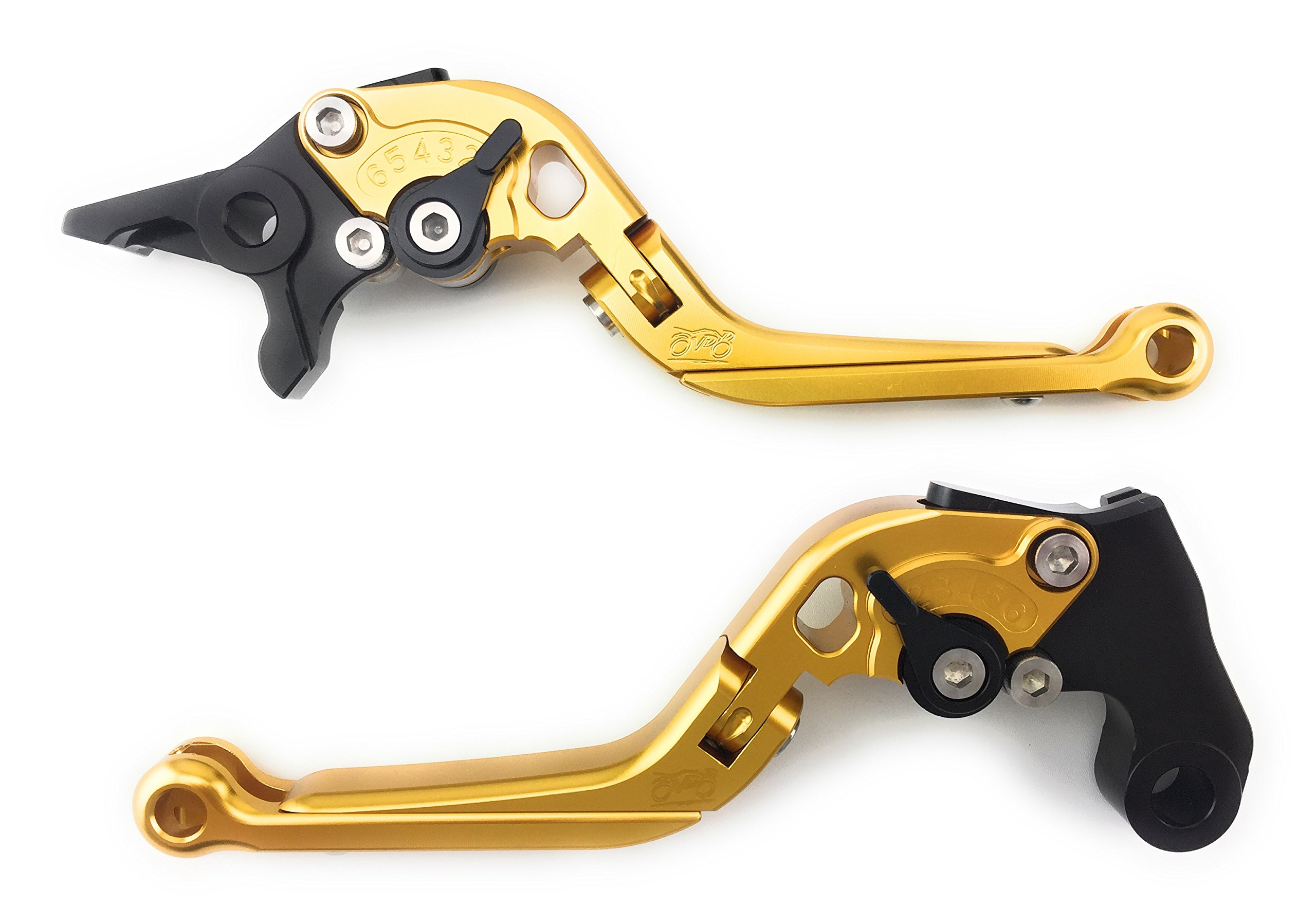 avdb-moto Coppia di leve regolabili e pieghevoli CNC Compatibile con Street Triple S 660 (A2) 2017 – 2018