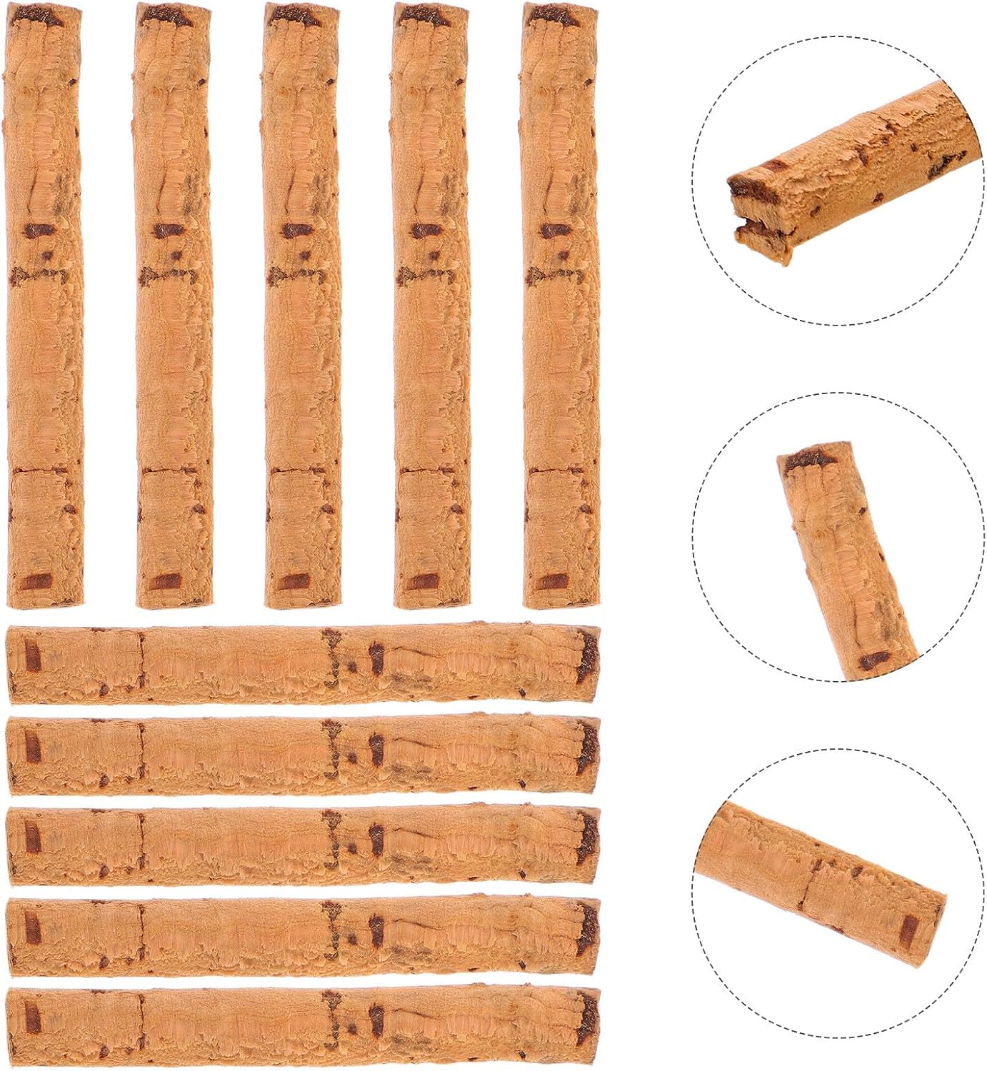 10pcs Cork Fishing Floats 6mm Oak Stick Bobbers for Freshwater | Ultra Lightweight, Outdoor Sports Fishing Sessions, Precise Movements and Versatile Water Use for Bite Detection