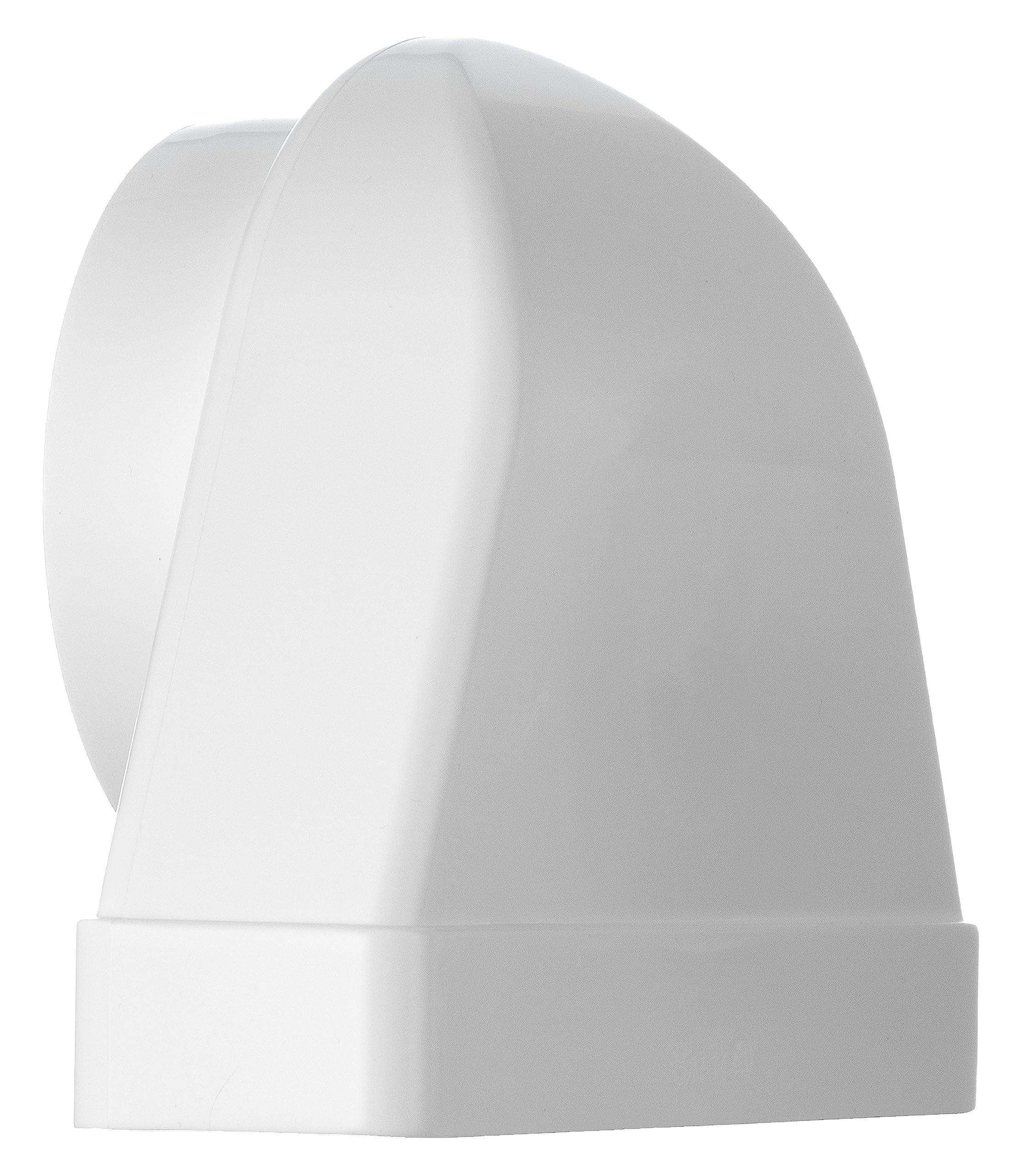 Steinberg14 White 220 x 55 mm - diameter 100 mm 90° Angle Adaptor - Ventilation Transition - Pipe Connector - Image 3