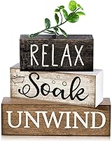 Vista 42 de 4 piezas de decoración de mesa de madera de granja, decoración de bandeja escalonada para decoración rústica retro de madera en forma de casa