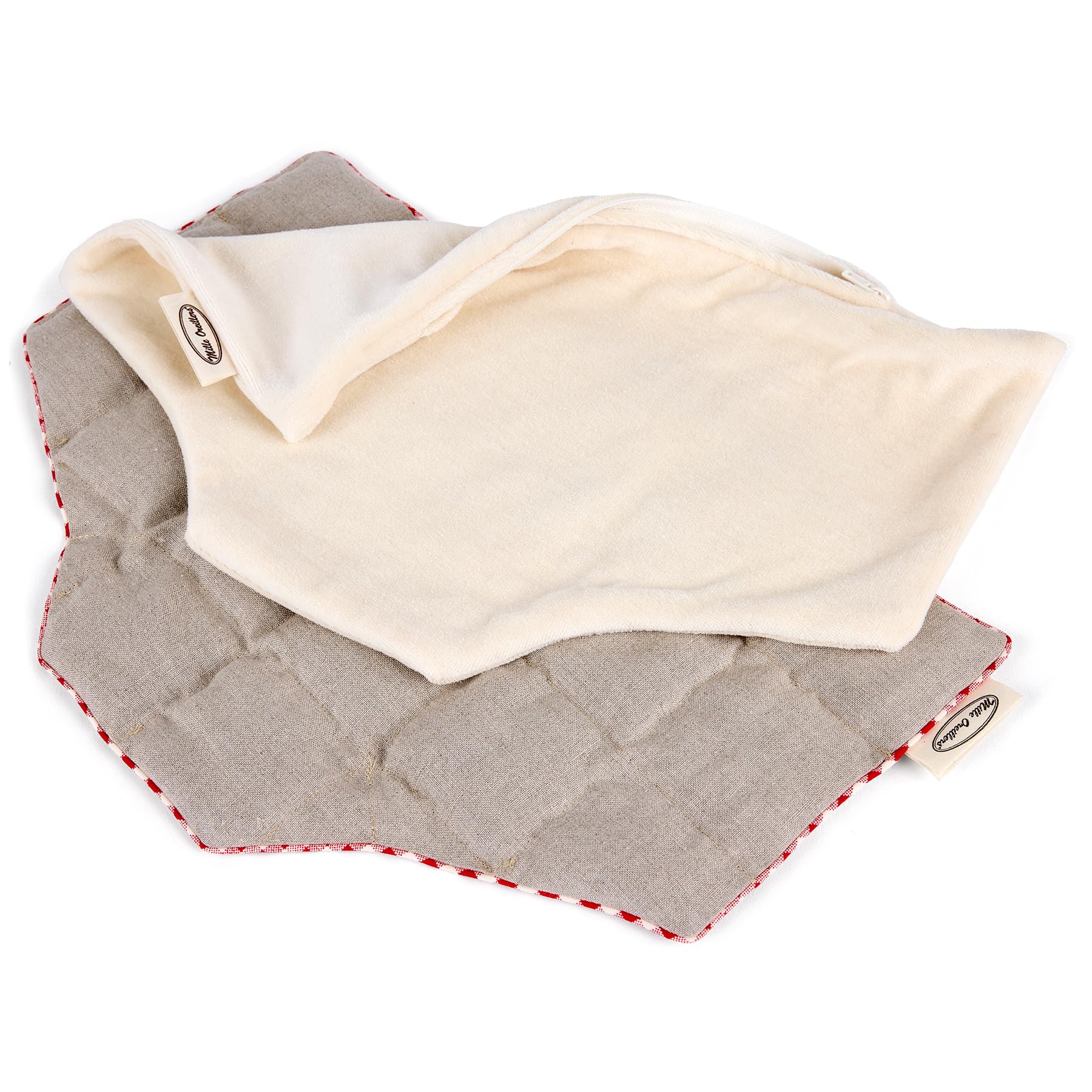 Bolsa de agua caliente femenina - Alivia naturalmente reglas dolorosas, dolor de vientre, dismenorrea - Semillas de lino - Mille Almohadas