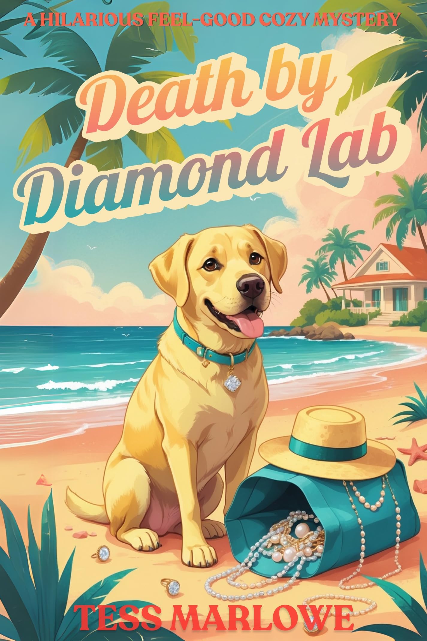Death by Diamond Lab: A Hilarious Feel-Good Cozy Mystery (Island Whodunnit Book 1)