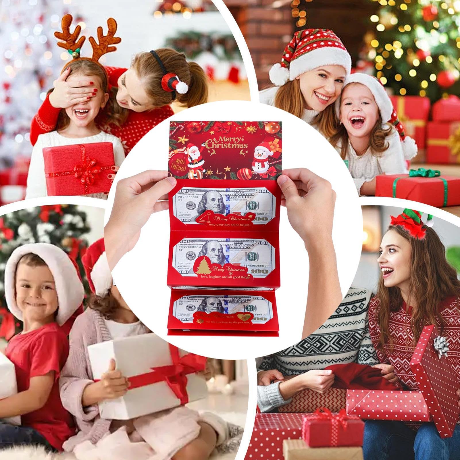 Genérico sobre Navideño para Dinero Infantil - Tarjetas con Sobres para Efectivo De Navidad | Decoración Navideña para Padres Madres Abuelos Organizadores De Eventos - Detalles para Calcetín De