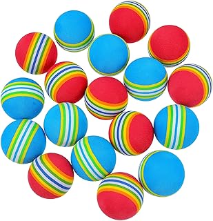 Gatuida Golfs Practice Balls Bocce Rainbow Practice Golfs Balls: 26pcs 42mm Sponge Golfs Ball Eva Foam Rainbow Practice Golfs Balls Training Soft Balls Golfs Game Balls Training Balls