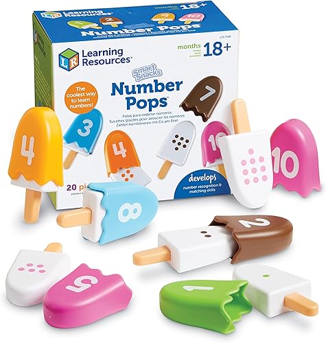 Paletas con números Number Pops para recursos de aprendizaje de Learning Resources
