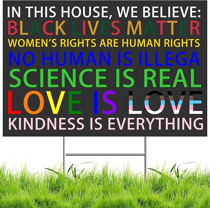 Dollar Falls and Closes at R$ 4.98 9 81EwLHzothL. AC SX679 No Kings Protest Signs-Resist 45th President Anti Maga Yard Signs | In This House We Believe,Black Lives Matter | Resist-Racism Against-Fascism Democracy Protest Sign With H-Stake Metal | 18x12Inches