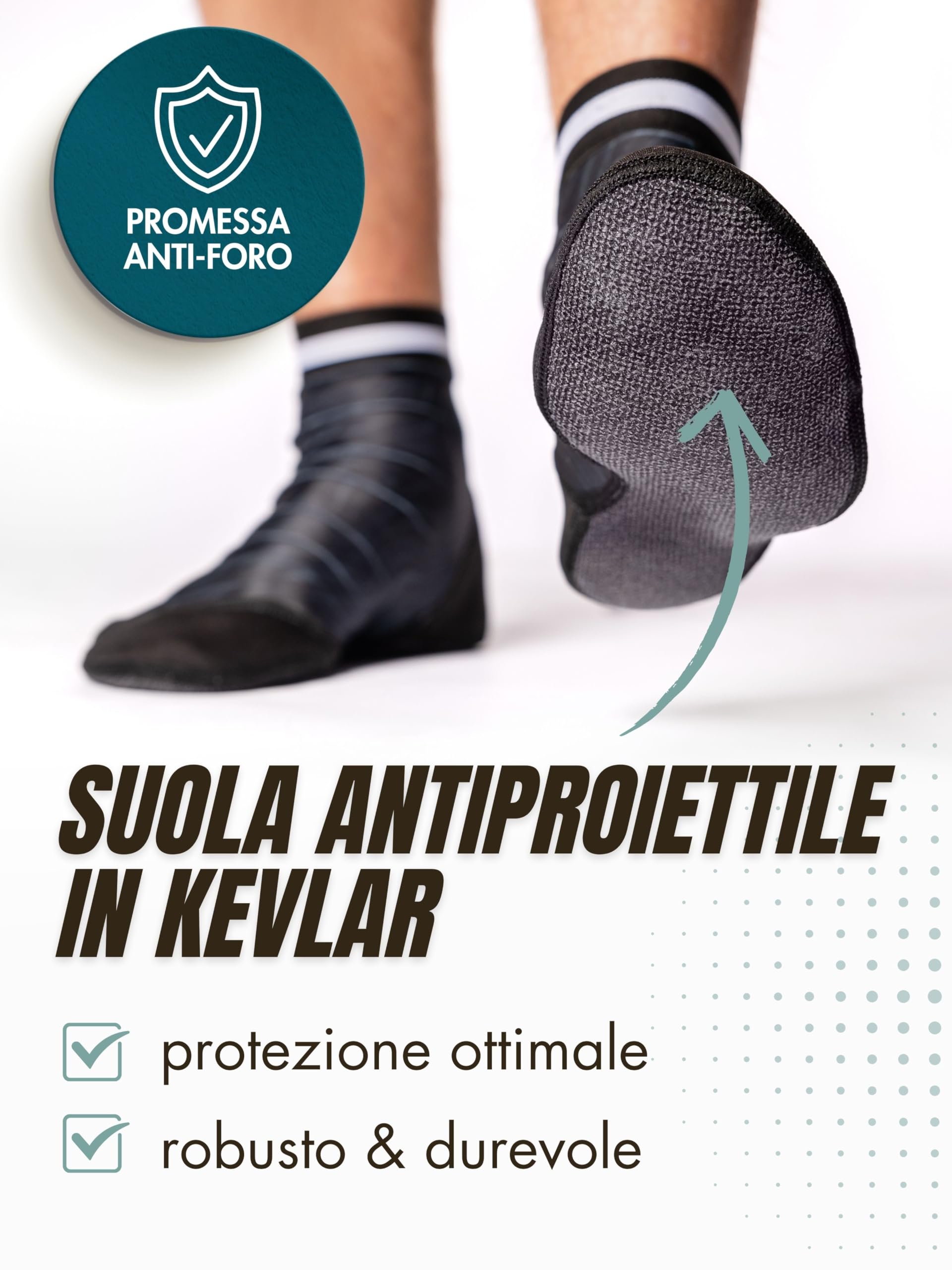 Beachmates PRO Calzari Beach Volley con Suola in Kevlar – Neoprene, Resistenti e Ideali per Beach Tennis e Beach Soccer