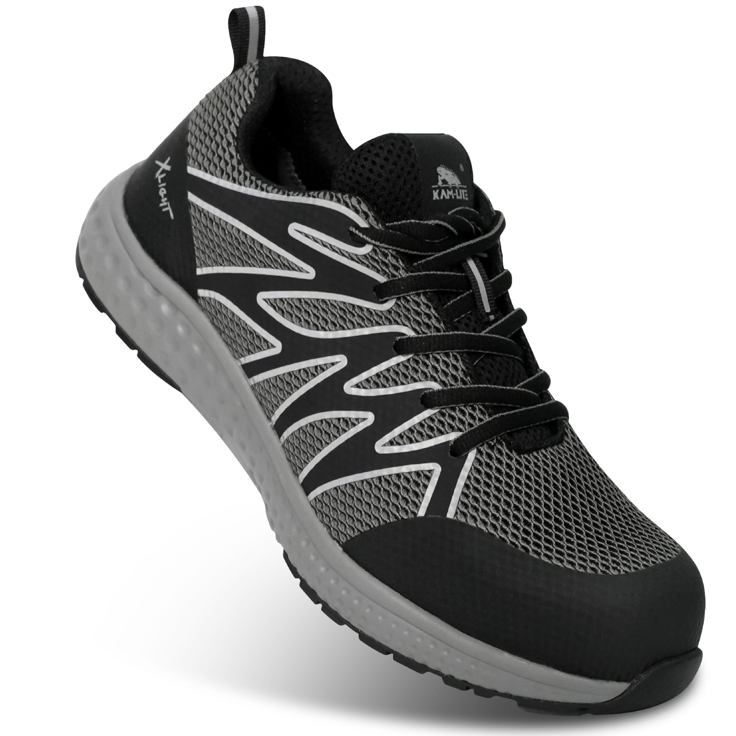 Lightweight Safety Sneakers for Men Women, Breathable Composite Toe Work Shoes, Anti-Punc…