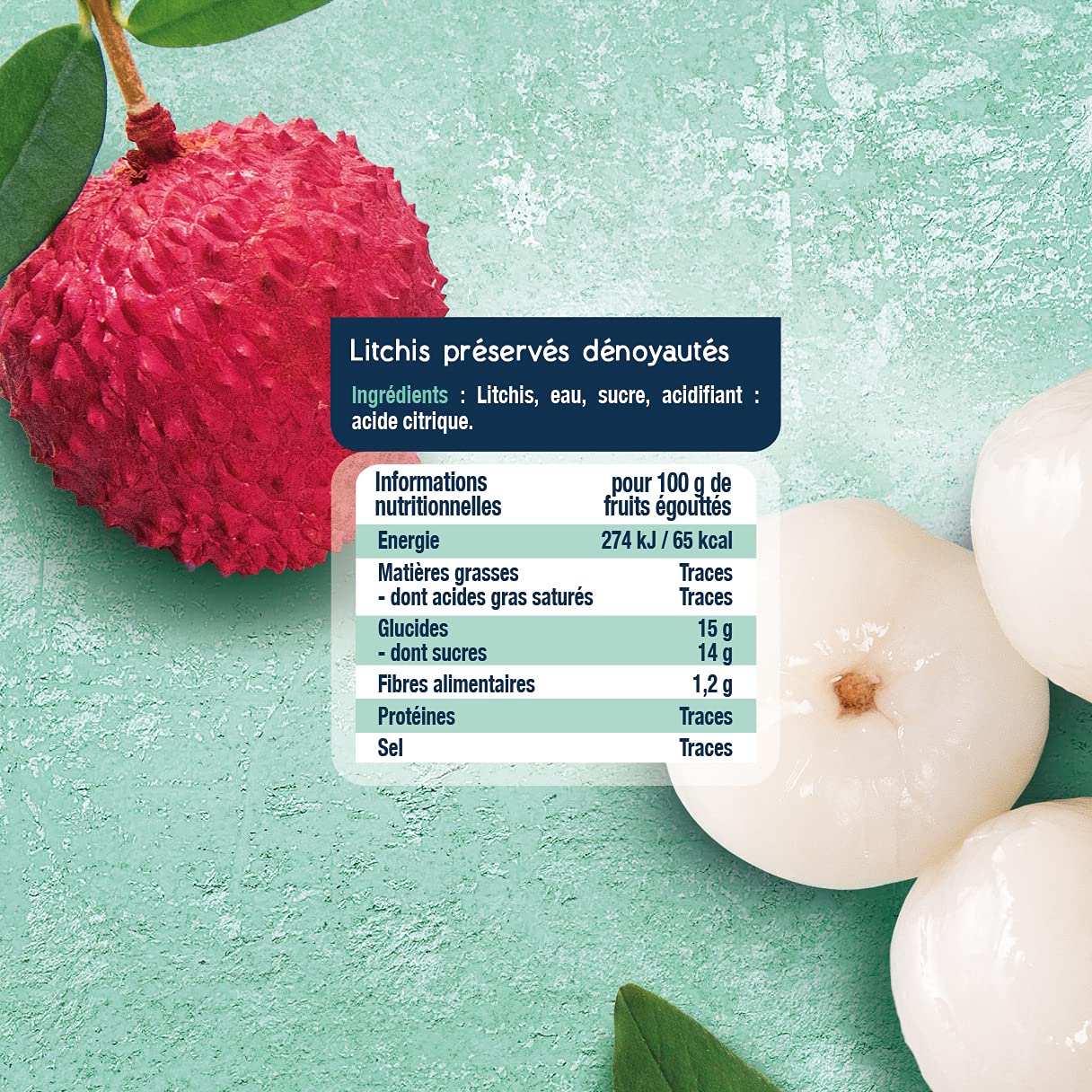 St MAMET les Vergers Litchi dénoyauté St Mamet 565 g - Lot de 12