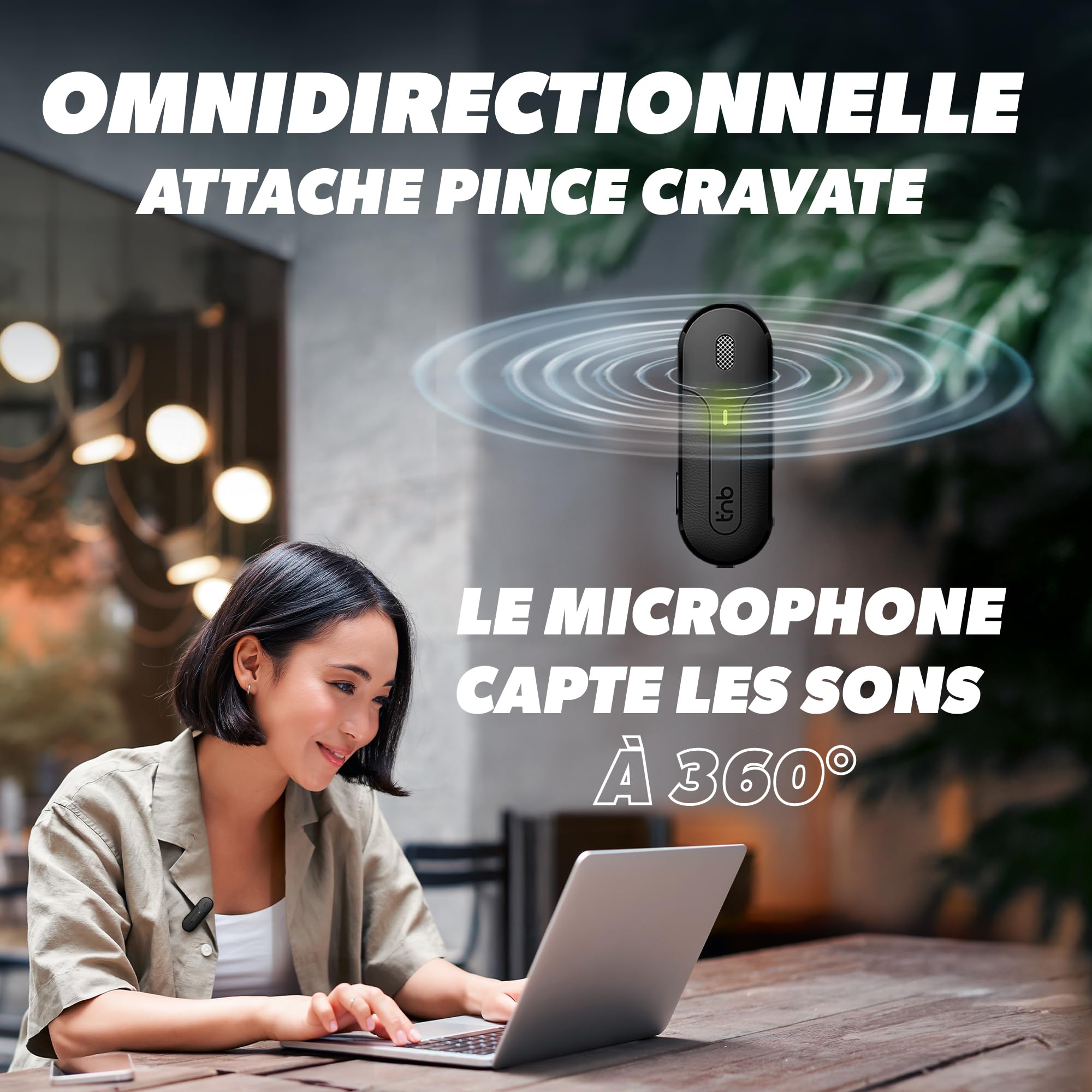 T'nB Buzz Pro - Micro Cravate sans Fil, Réduction de Bruit