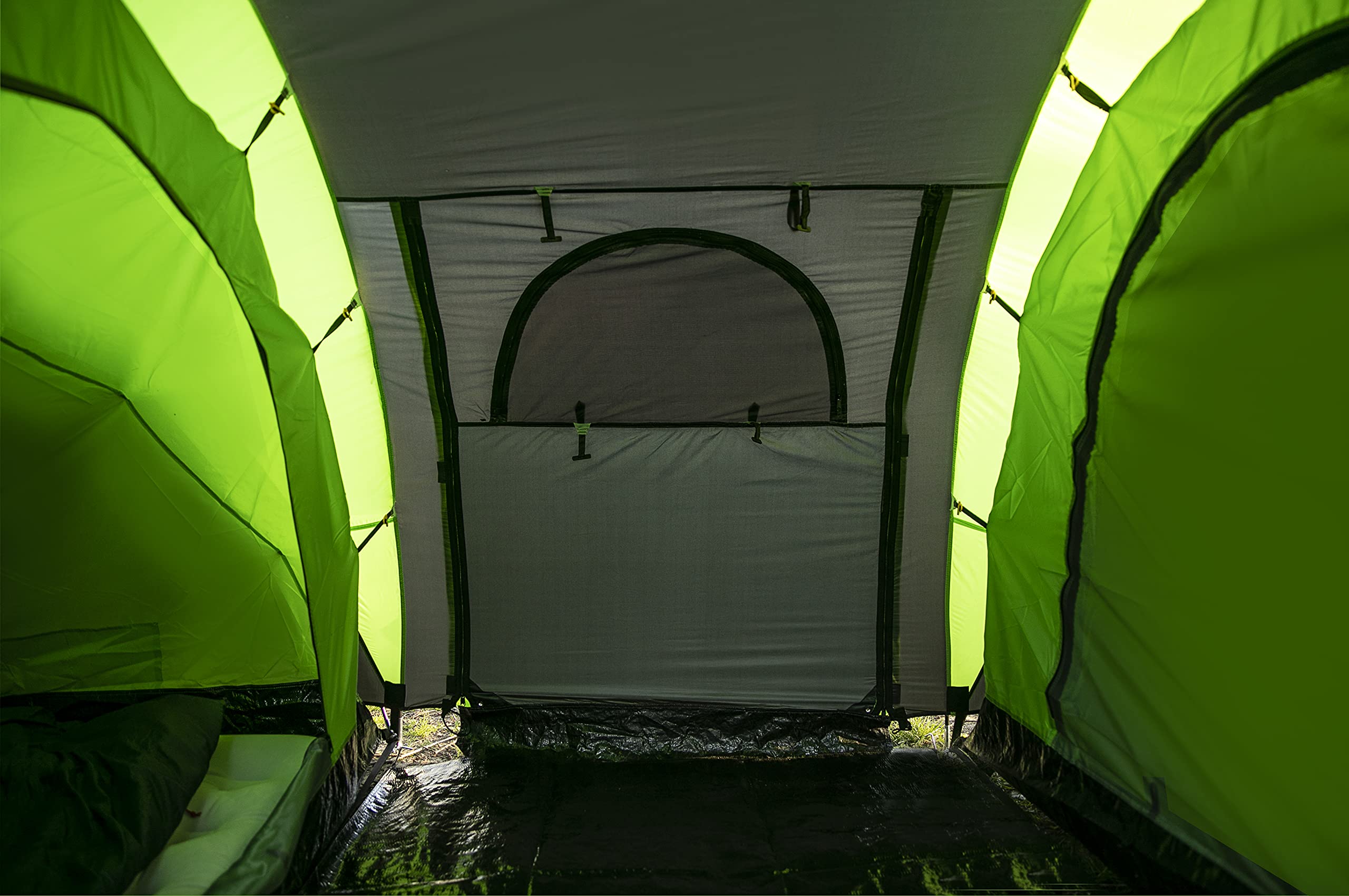 peme Tenda a Tunnel Bojan 4, Tenda da Campeggio per 4 Persone, 4000mm Impermeabile, Tenda Familiare, Trekking, Campeggio e Escursionismo, Tenda da Festival con Veranda e Tettoia, 3 Ingressi