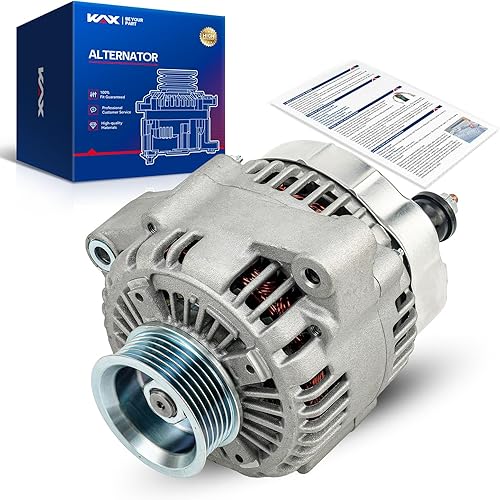 Miniatura 13 de KAX Alternador 11030N compatible con Honda, 2004-2007 Accord 3.0L, 130A 12V S6 CW Reemplazo del alternador