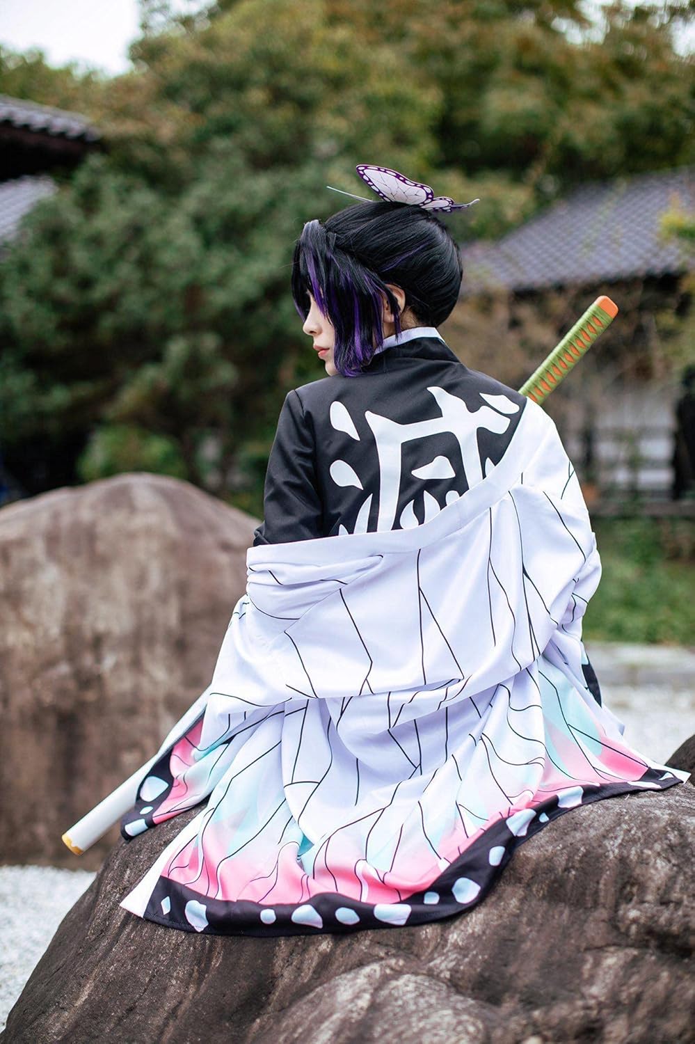 Miniatura 5 de Anime Womens Cosplay Costumes Kochou Shinobu Suit Full Set Halloween Party Outfit