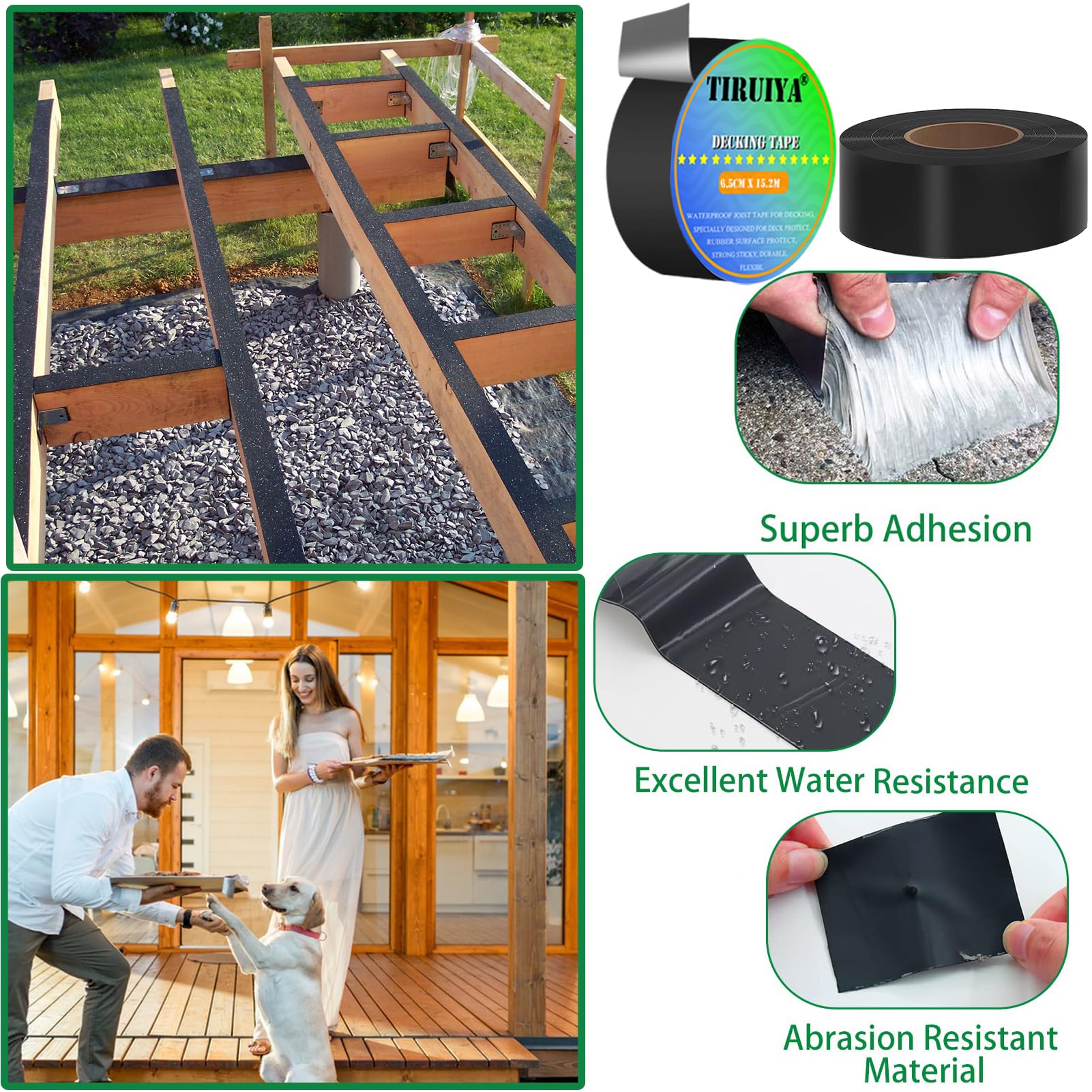 Nastro Per Giunti Terrazze Montafox - Sigillante Per Doghe WPC, Legno O Pietra, Larghezza 5-7mm, Marrone - Foto 3