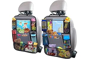 Car Backseat Organizer with 11" Activity Table: Perfect for Traveling with Kids!