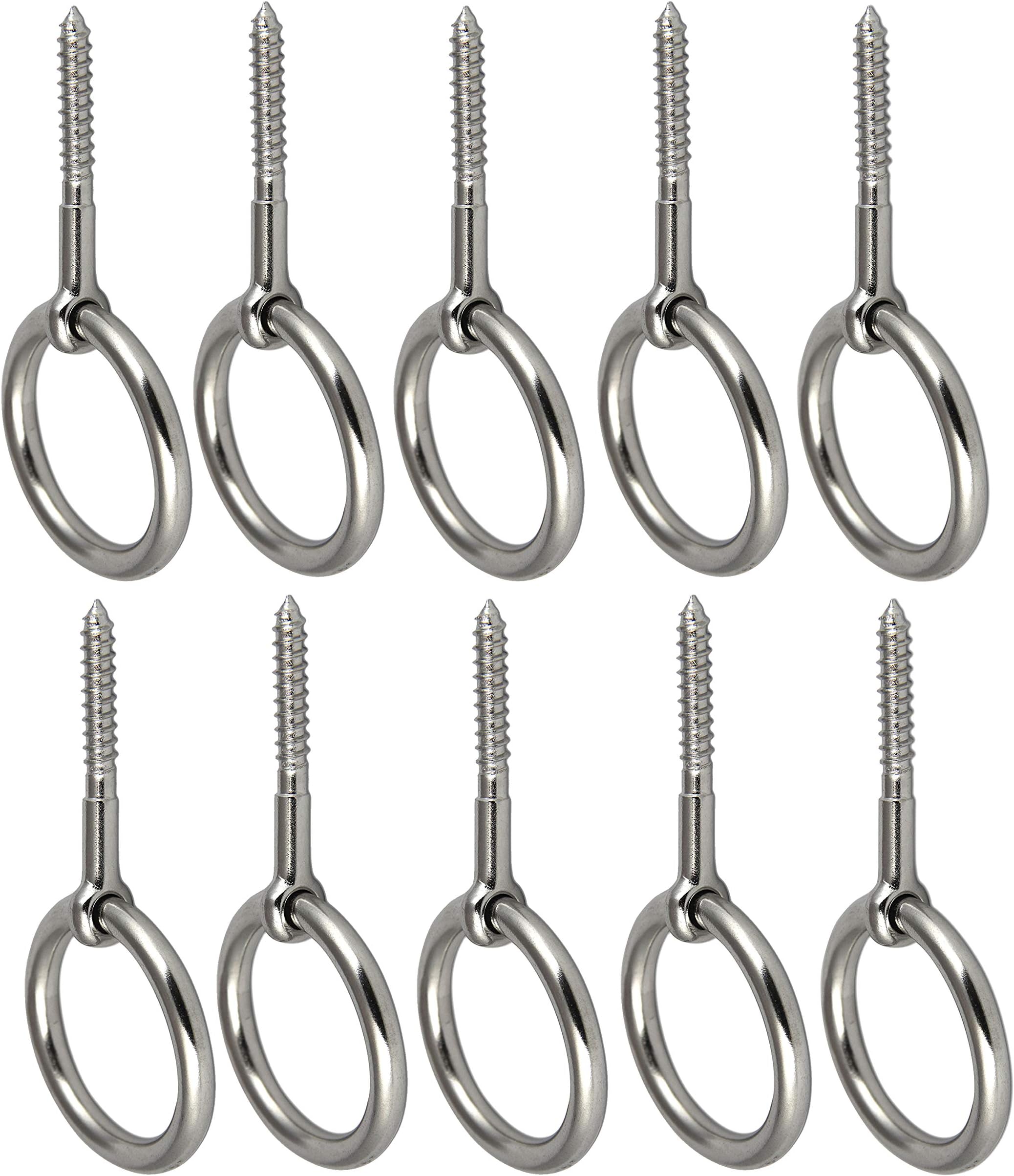 * Ringschraube mit Befestigungsring | verzinkter Stahl | Holzgewinde ...