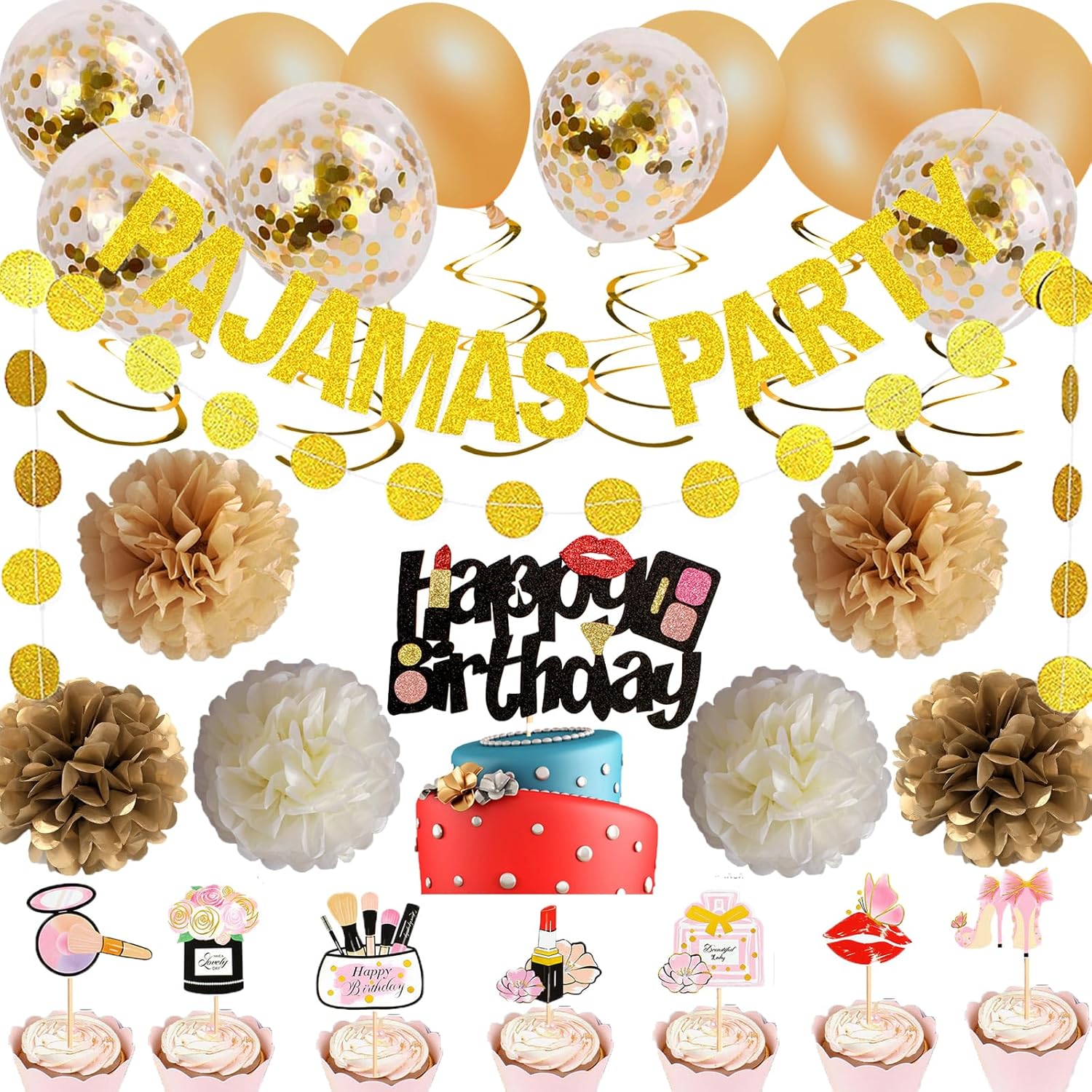 PAJAMA PARTY Decorations, PAJAMA PARTY Banner Pajama Party